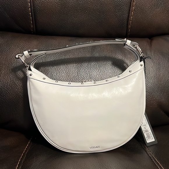 Versace repeat Medusa leather logo hobo crossbody bag  NEW - Picture 10 of 13